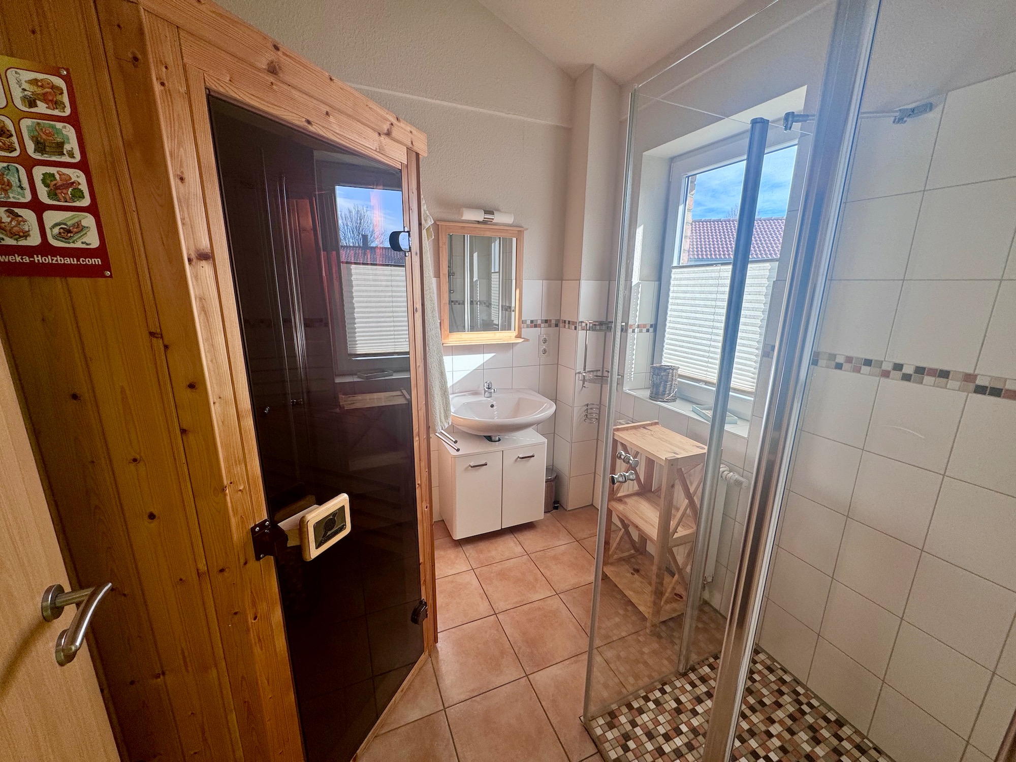 Duschbad mit Sauna